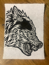 Load image into Gallery viewer, Snarling Mini Block Print
